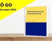 Änderungen bei der Niederösterreichischen Gemeindeordnung (NÖ GO) im Jahr 2026