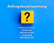 Bild mit Fragezeichen für Anfragenbeantwortung